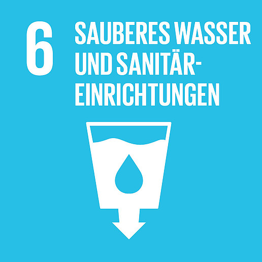 SDG Icon 6 Sauberes Wasser und Sanitäreinrichtungen